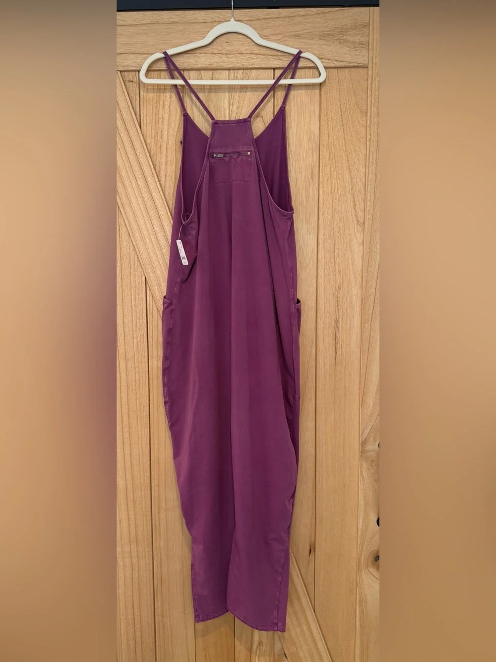 Free People Purple Tank Pocket Jumpsuit